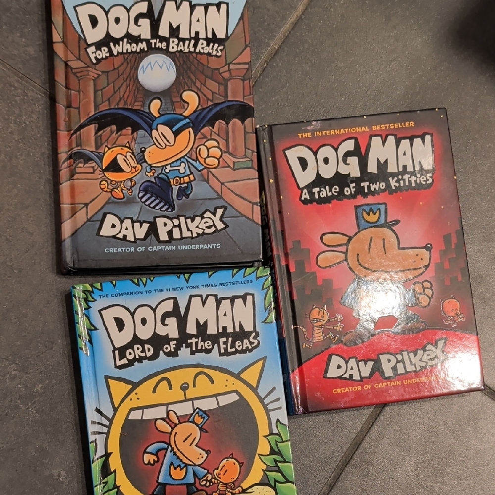 Dog Man Book Set Collection 3 Books Graphic Novels